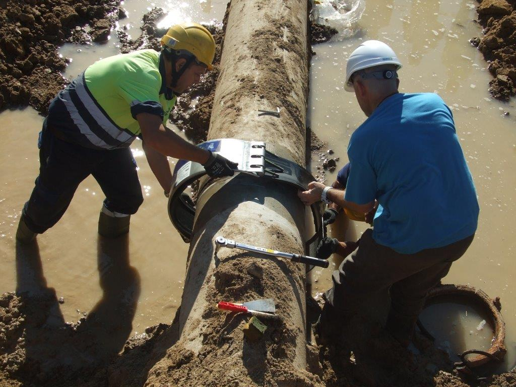 Abrazaderas de reparación